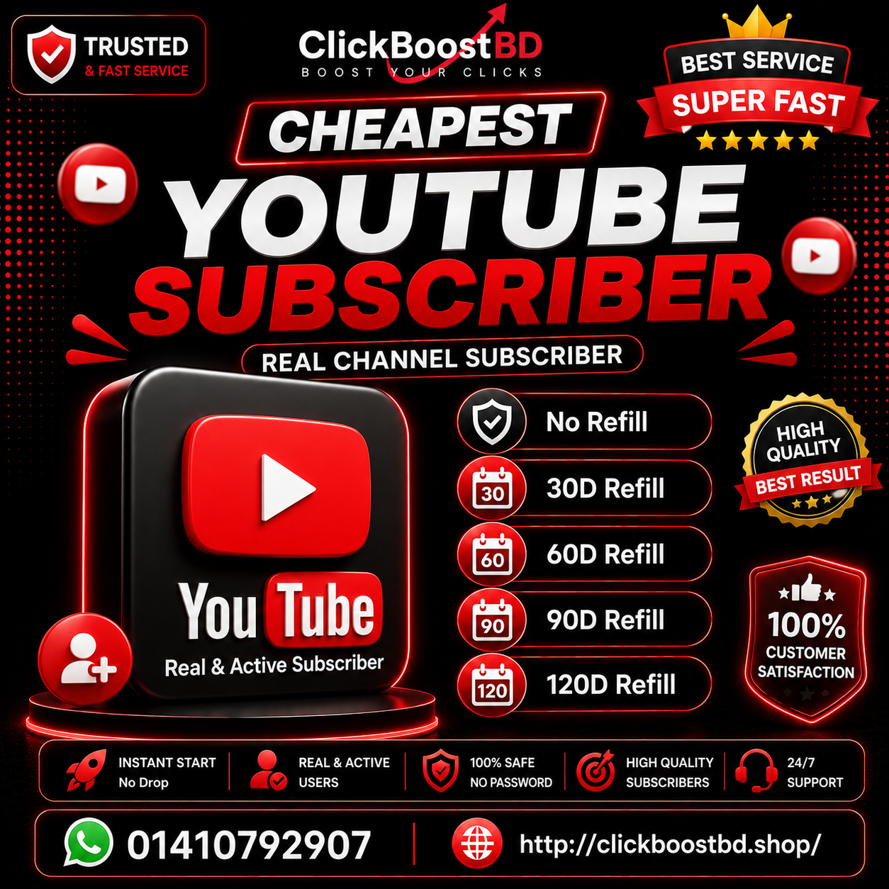 Youtube Chepest Subscriber
