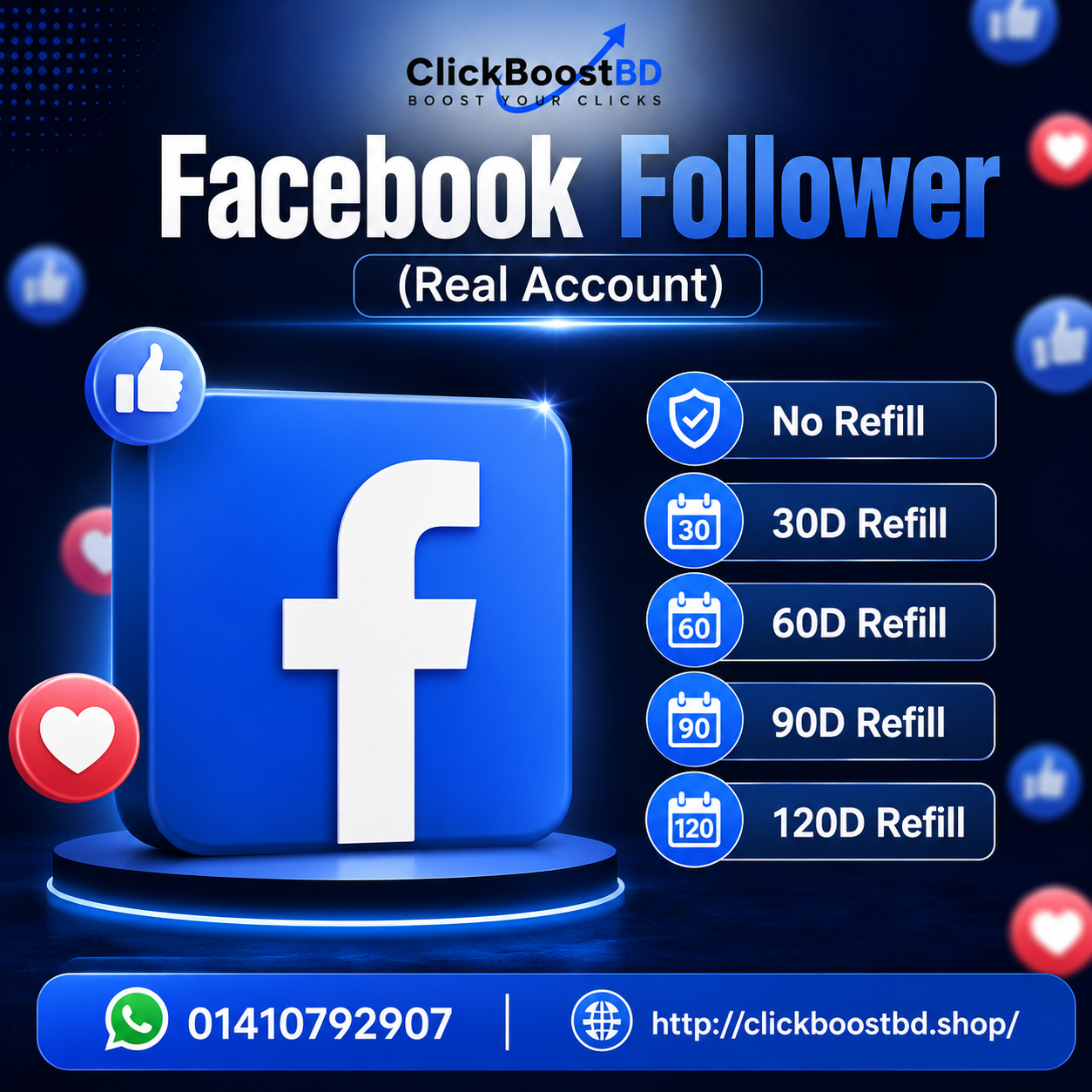 Facebook HQ Account Follower