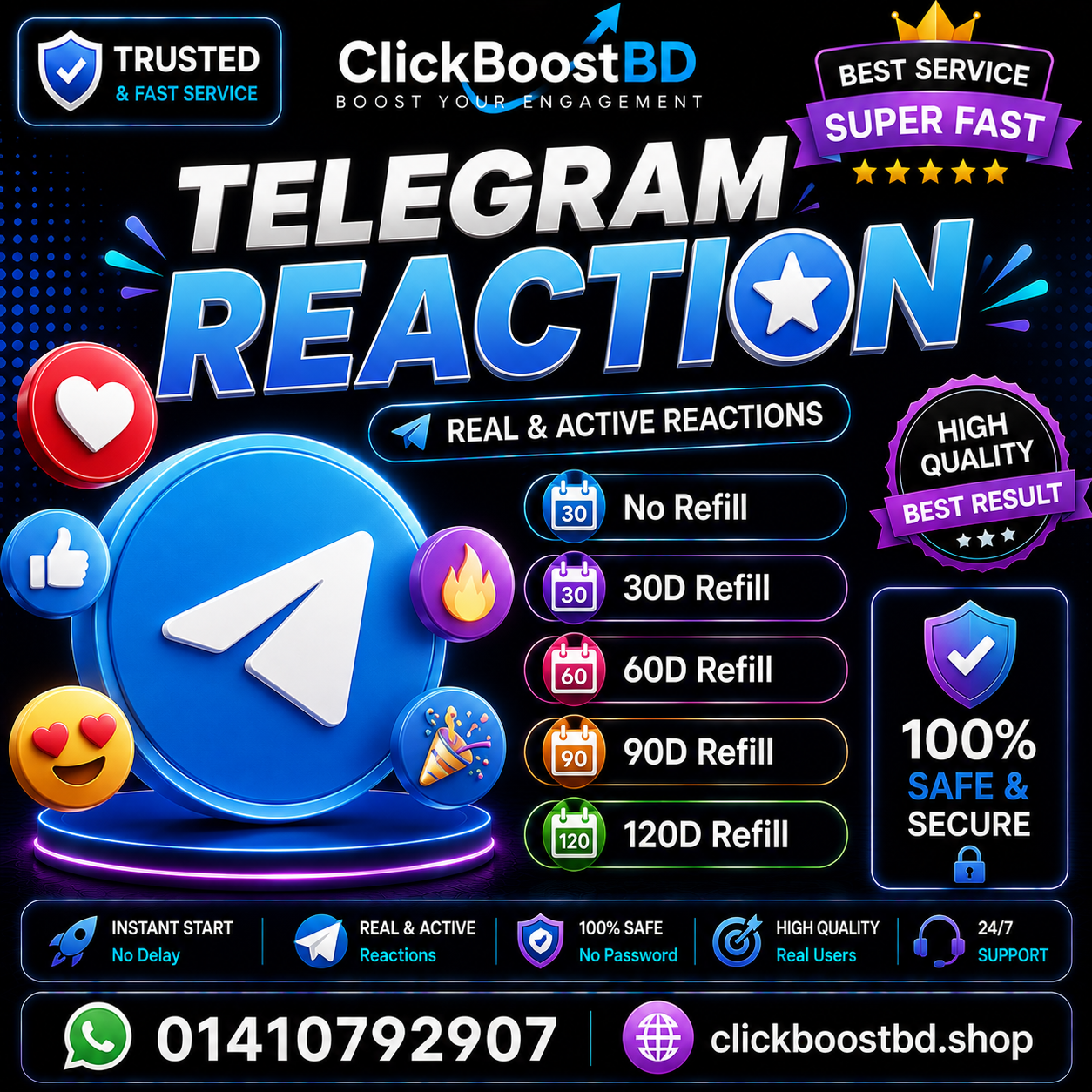 Telegram Reaction